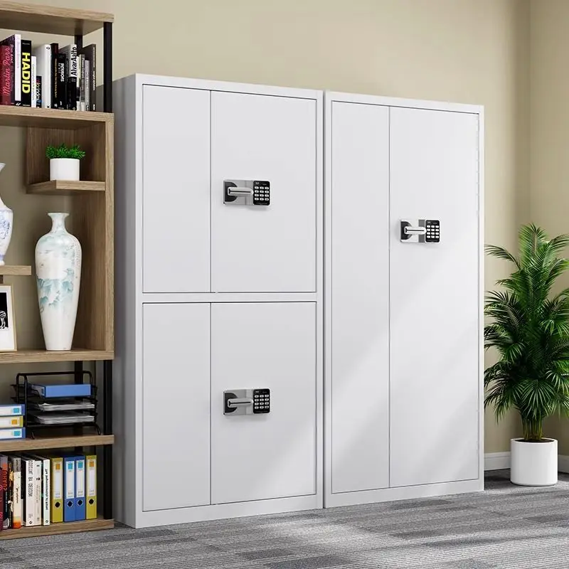 Electronic Password Lock Fingerprint Confidential Cabinet - Financial File & Data Low Safe for Files