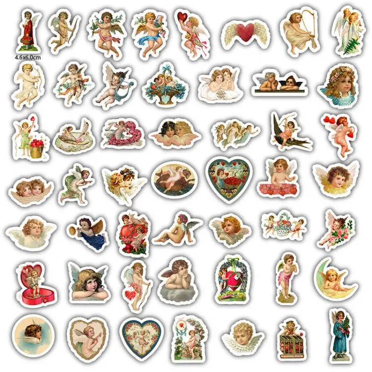 10/30/50pcs/Pack Little Angel Stickers Waterproof Skateboard Motorcycle Guitar Luggage Laptop Bicycle Sticker Kids Toys