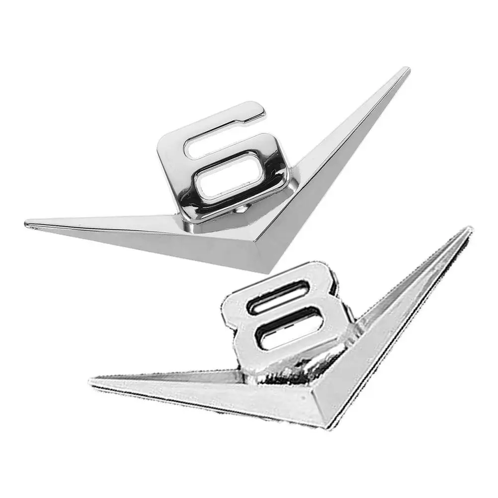 

2PCS Car Logo Modification Metal 3D Emblems Durable Decorative Stickers Auto Exterior Accessories