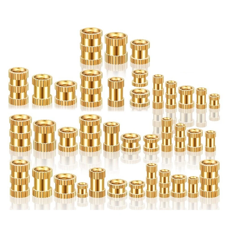 GTBL 1000Pcs Threaded Inserts Brass Knurled Nuts Heat Set Insert Tool For Plastic Parts 3D Printing Injection Molding Press