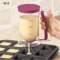 1 Pc Pancake Cupcake Batter Dispenser, Collapsible Batter For Cupcakes, Waffles, Muffin Mixes or Any Baked Goods