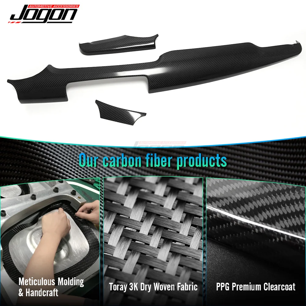 For Marserati Quattroporte 2012 2013 2014 2015 Real Carbon Fiber Center Console Cover Dashboard Trim Car Interior Accessories