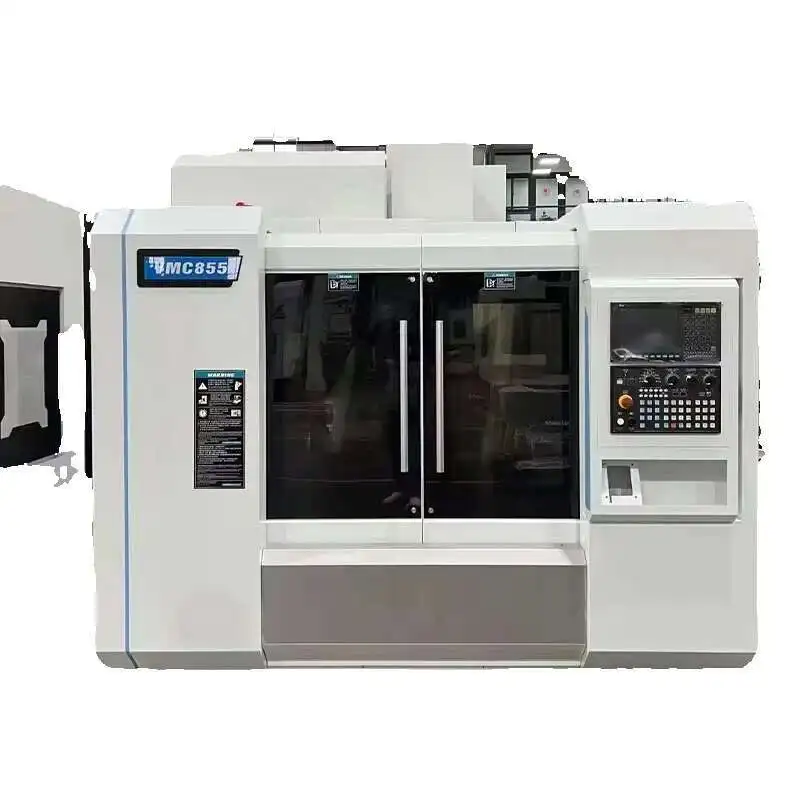 Centro di copertura verticale CNC VMC 855 ad alte prestazioni con sistema di controllo Milg GSK a 3/4/5 assi Bt40 Mandrino conico Vendita calda