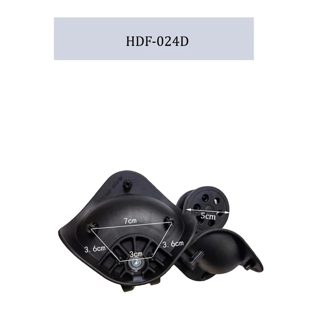 For SHENGYUAN HDF-024D  Universal Wheel Replacement Trolley Case Luggage Pulley Silent Smooth Shock Absorbing Durable Wheels