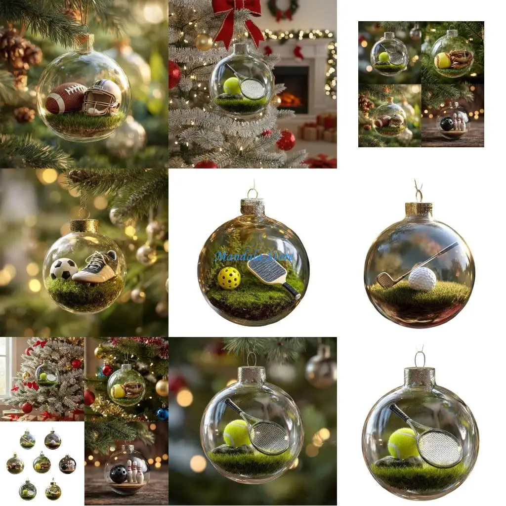 

U2JC Efficient Shatters Resistant Christmas Decors Acrylic Ball In Assorted Color For Yearly Celebration