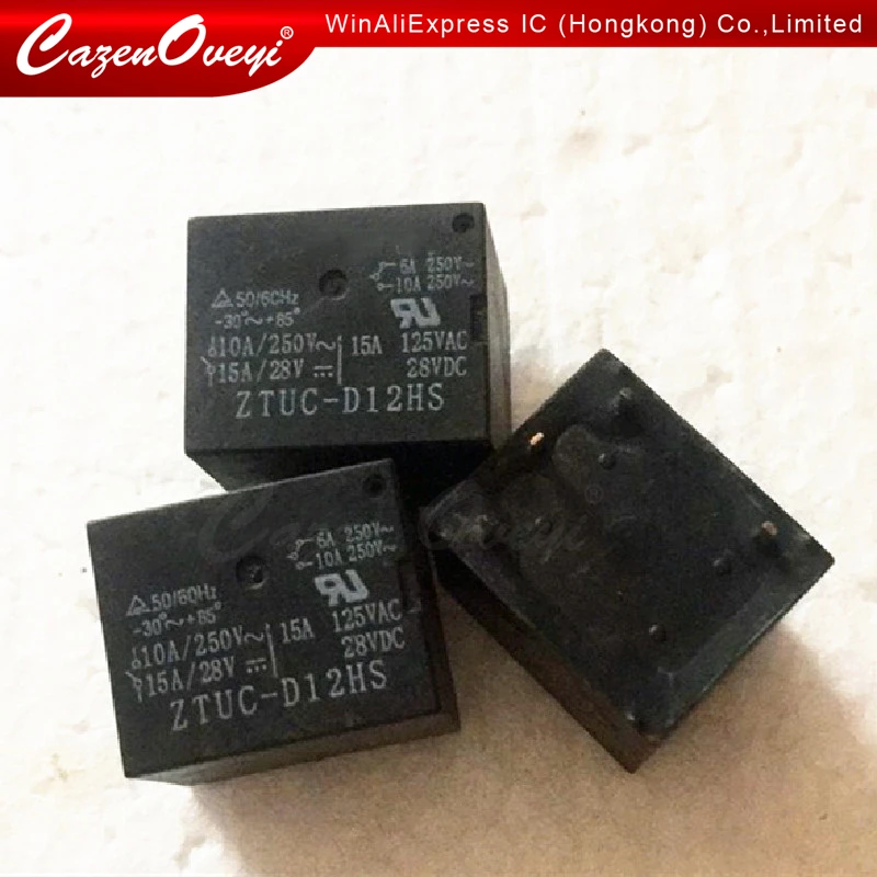

Лидер продаж, 5 шт./лот, реле ZTUC-D12HS 12 В 22F 5 10A250VAC 15A125V на складе
