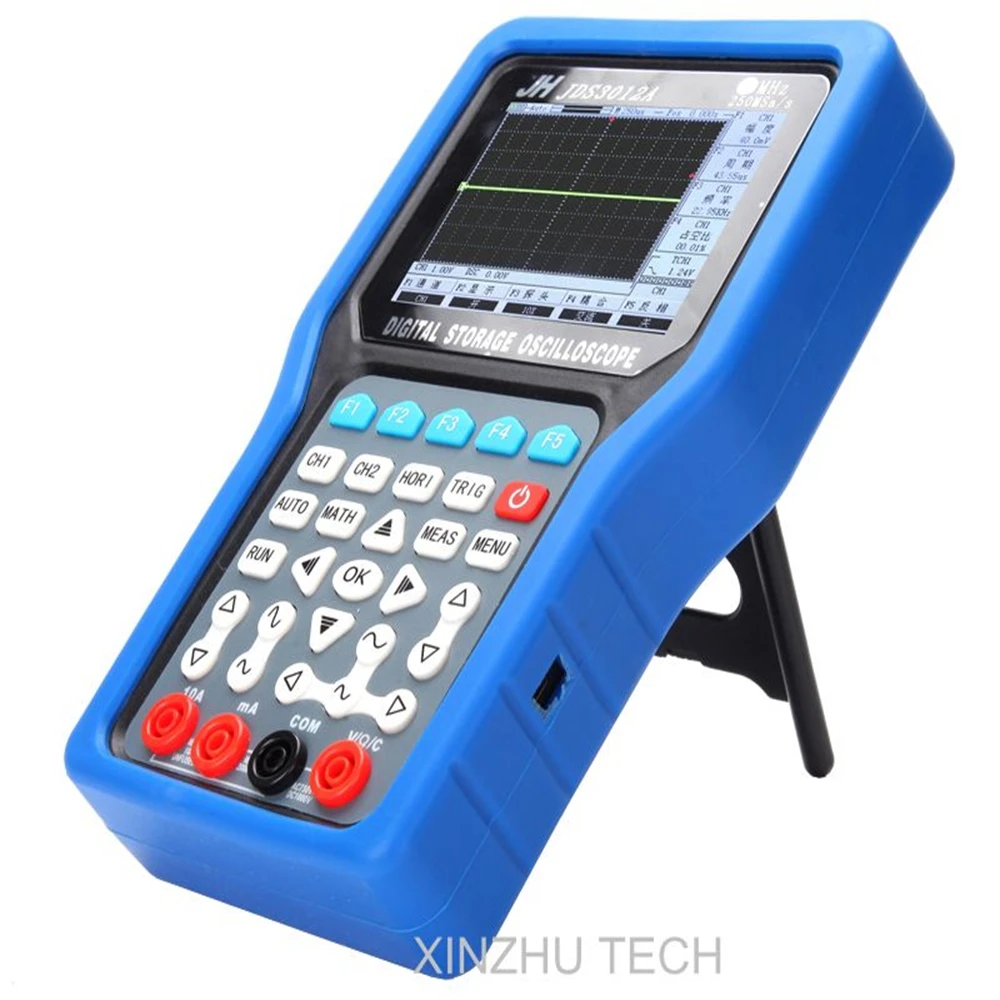 مقياس متعدد رقمي محمول باليد JDS3012A ، ذبذبات تخزين رقمية ، مذبذب احترافي ، قناة واحدة ، مسبار 30 ميهيرتز ، 250MSa/S