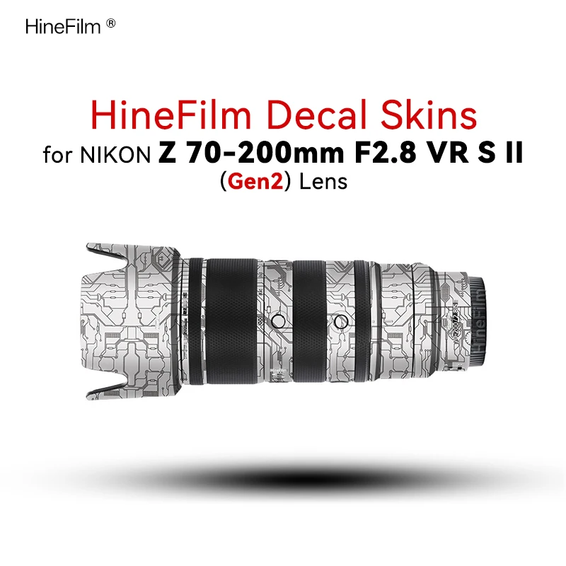 Adesivo Personalizado para Lente Nikon Z 70-200 f2.8 S II, Skin Protetora para Lente Nikkon Z70200II, Capa de Decalque para Lente 70 200