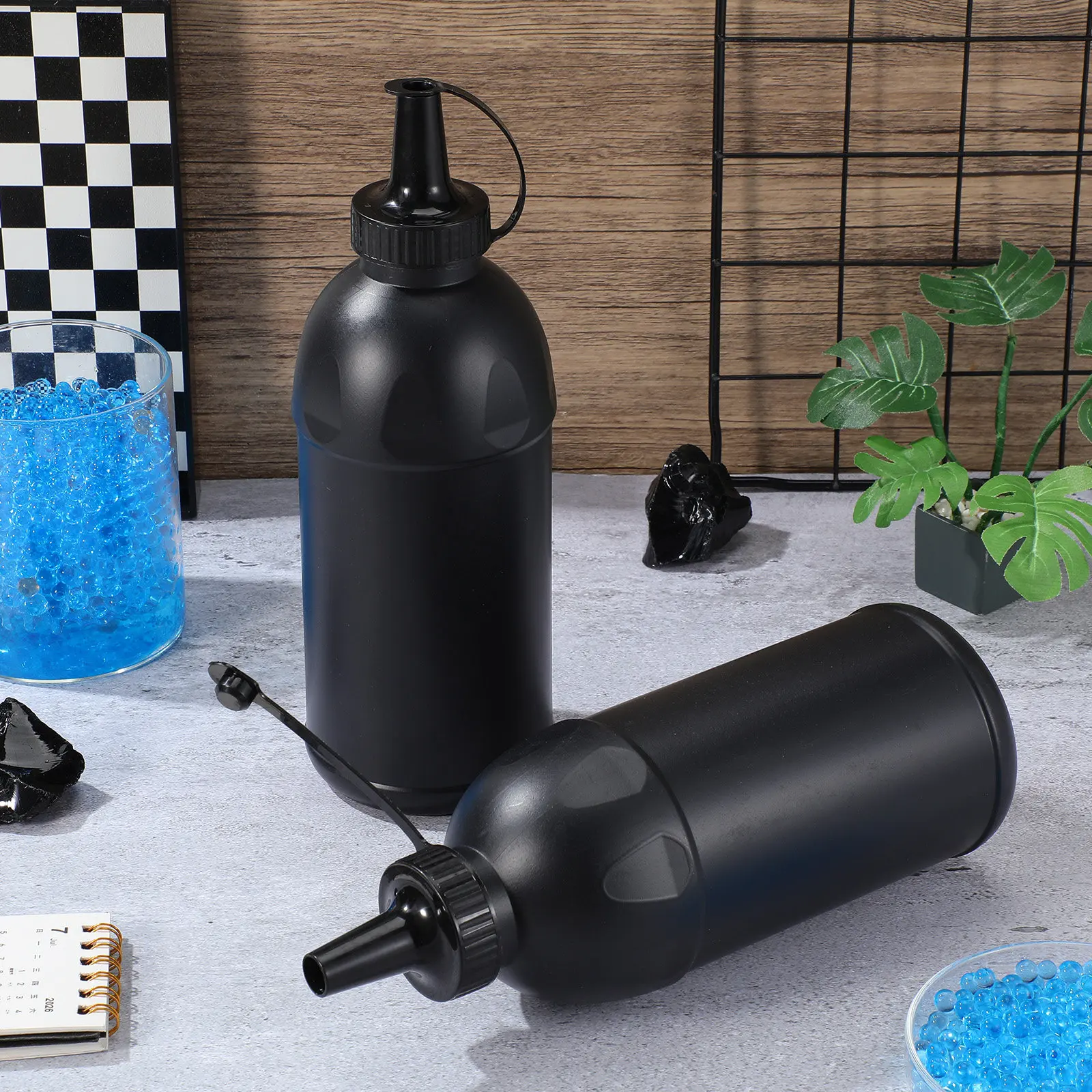 Large Capacity Ball Storage Bottle – 2pcs Round Plastic Organizer for Beads, Toys, Indoor & Outdoor Play