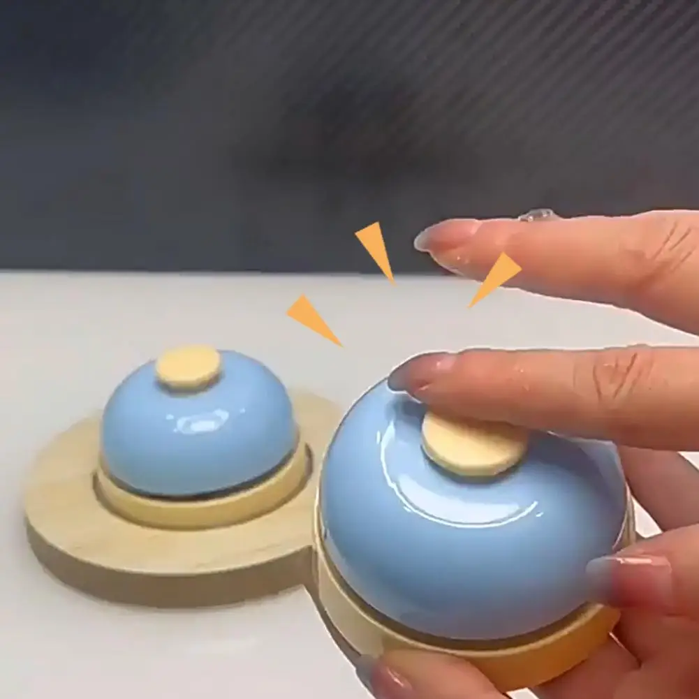 Handgeperste bel Speelgoed Handklapende bel Reactie Training Spel Reactiebel Eettafel Bell Pusher Bordspel Speelgoedaccessoire