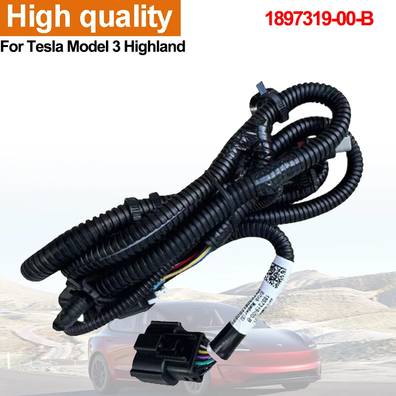 New 1897319-00-B For Tesla Model 3 Highland 2024 2025 2026 Rear Bumper Radar Harness Electric Eyeliner Speed Harness Accesorios