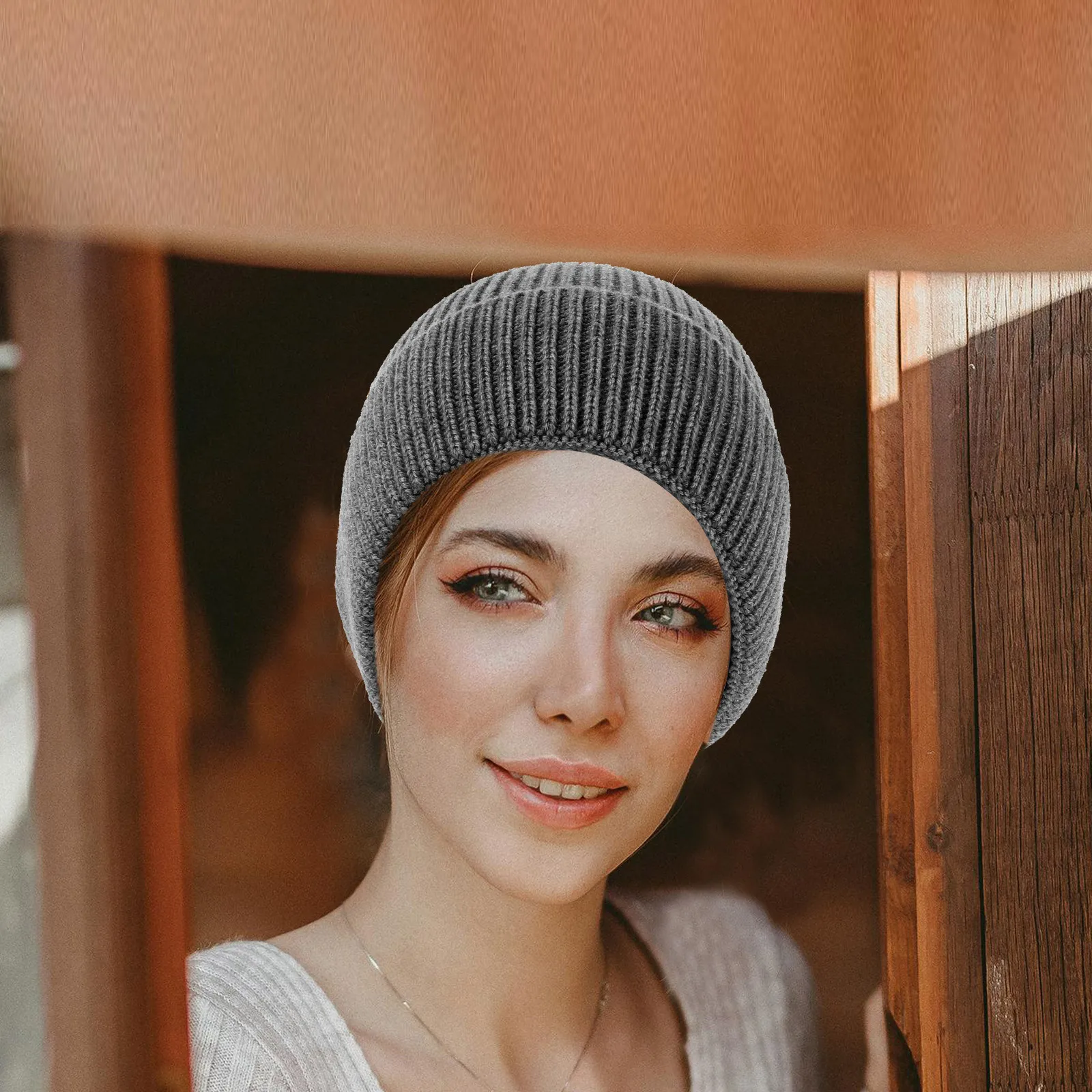 

Winter Warm Knit Beanie Hat for Men Women Outdoor Cycling Skiing Ear Protection Soft Windproof Cap Autumn Cold Weather