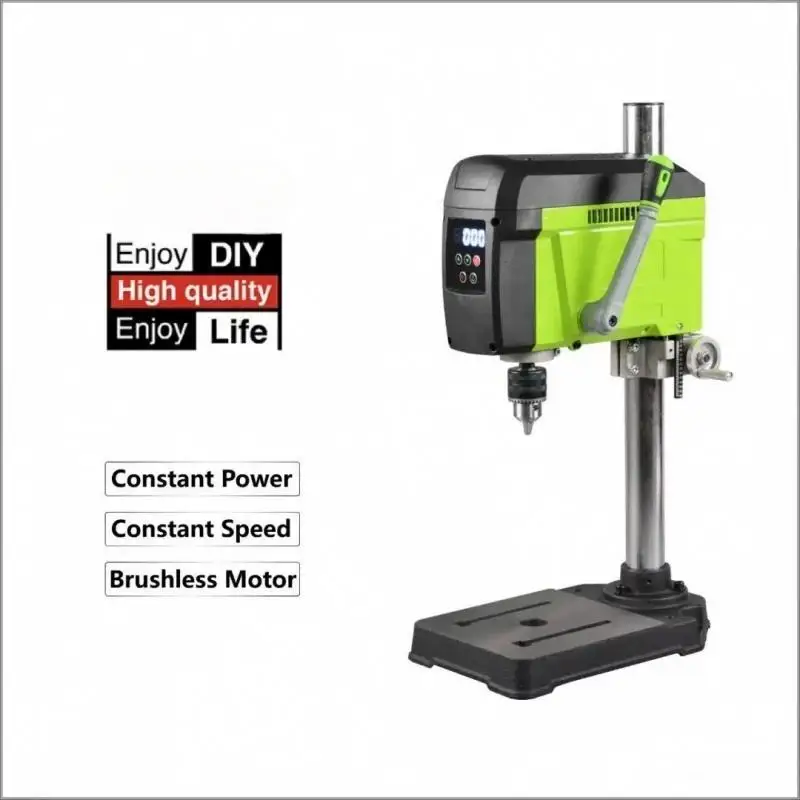 BG-516809 Bench Drilling Machine, Brushless Motor, Laser Alignment, Work Lamp & Speed Recall Function