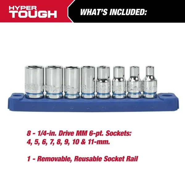 مجموعة سقاطة ومقبس محرك 1/4 بوصة #3