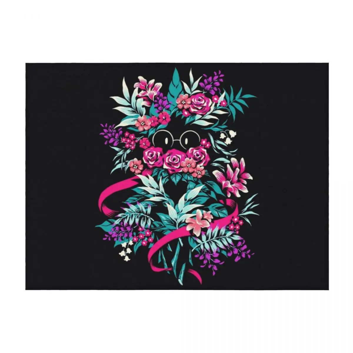 

Deltarune Spamton Merch Ralsei Floral\t Throw Blanket manga Hairys christmas decoration blankets ands Blankets