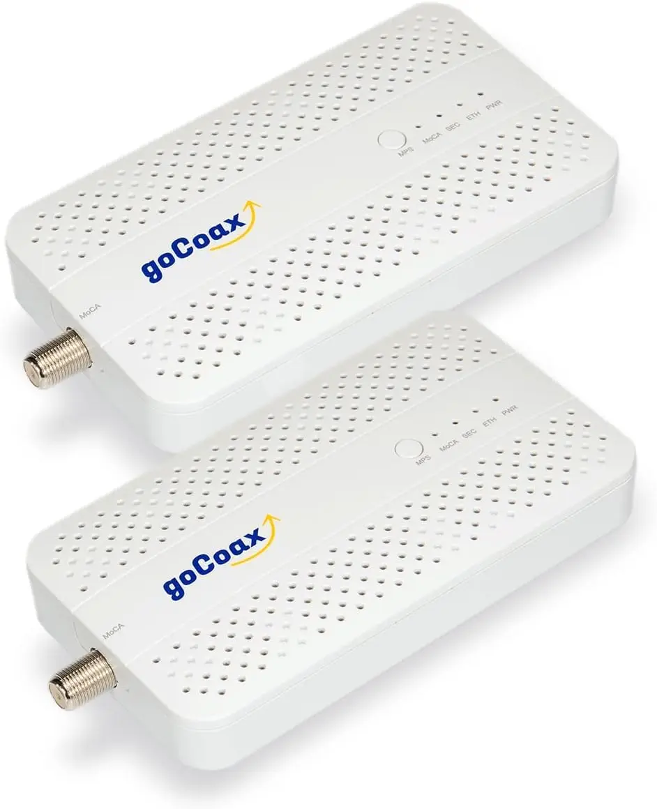 Adapter MoCA 2.5 z portem Ethernet 2,5 GbE. MoCA 2.5. 1x port 2,5 GbE. Zapewnij szerokość pasma 2,5 Gb/s za pomocą istniejących kabli koncentrycznych. Wh