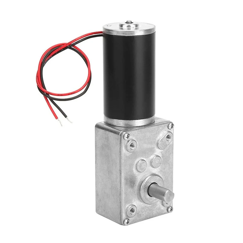 12V Self-Locking Reduction Gear Motor DC With Reversible Wiring, High Torque 70kg.cm For Smart Lock & Security Systems