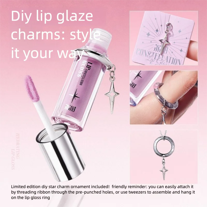 Lishu Constellation Lip Gloss, Air Lip Mud, Velvet, Water Light Mirror Lip Gloss, Lipstick Lip Gloss, Affordable And Whitening