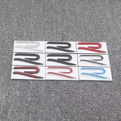 Big Size 3D Metal New R Badge Emblem Car Rear Trunk Stickers Auto Body Decal For VW Golf GTI Sagitar Magotan Passat Car Styling