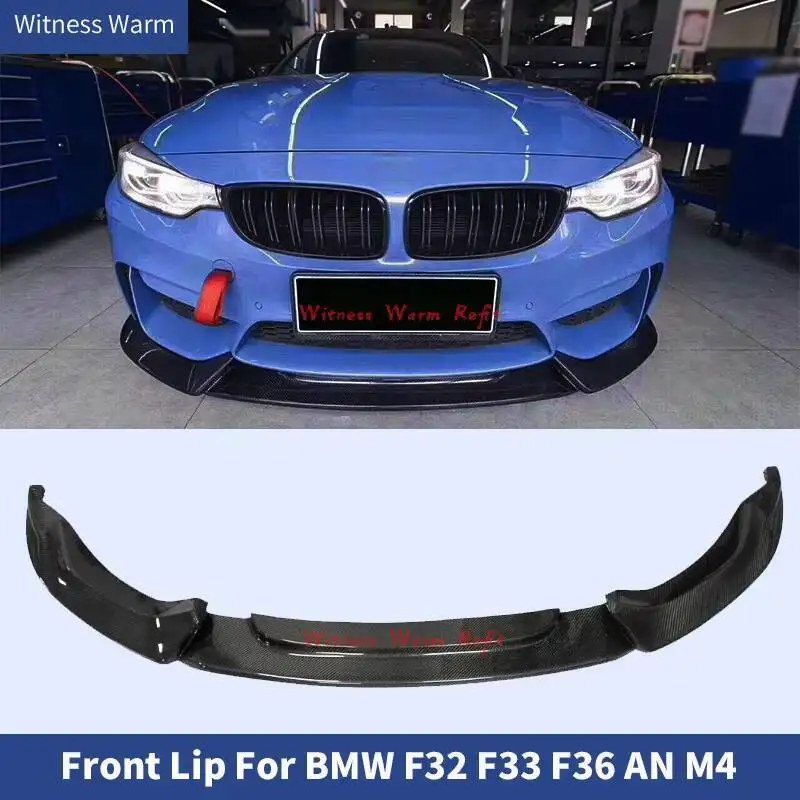 Mathiateur avant en fibre de carbone pour BMW, style de voiture pour BMW Série 4, F32, F33, F36, 420i, 428i, 435i, pelle avant, 2012-20