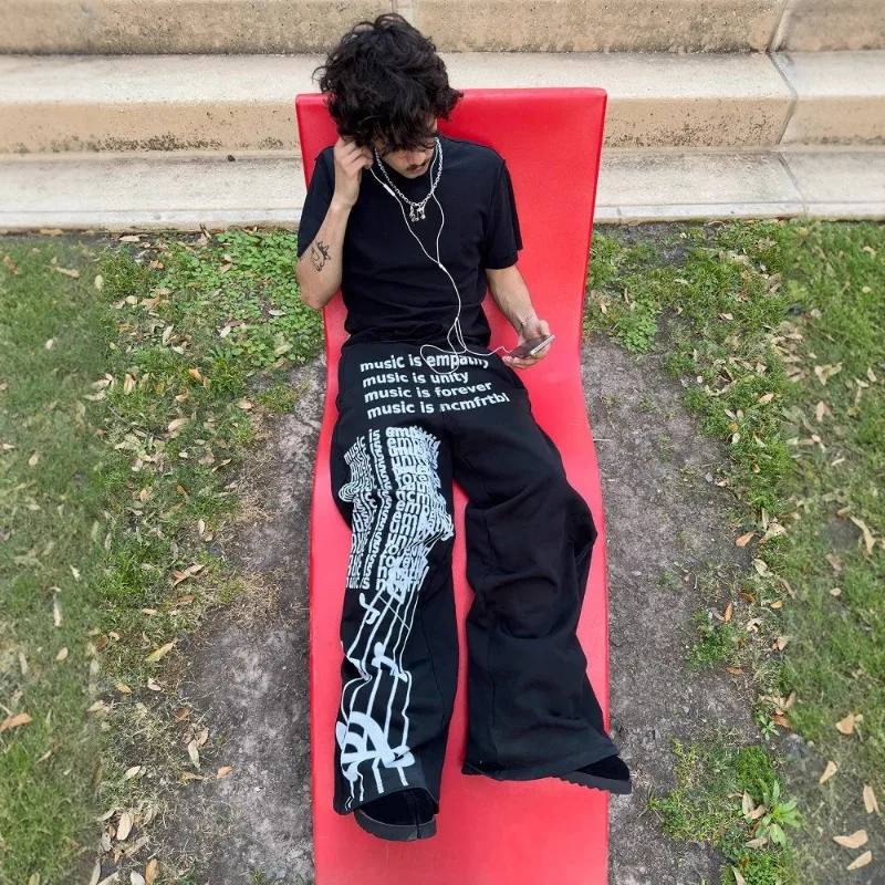 Ropa Y2k para Hombre, Pantalones de Baile Urbano Hiphop 2026, Pantalones Deportivos Holgados, Ropa de Hombre, Spodnie Meskie, Pantalones Holgados de Moda Urbana