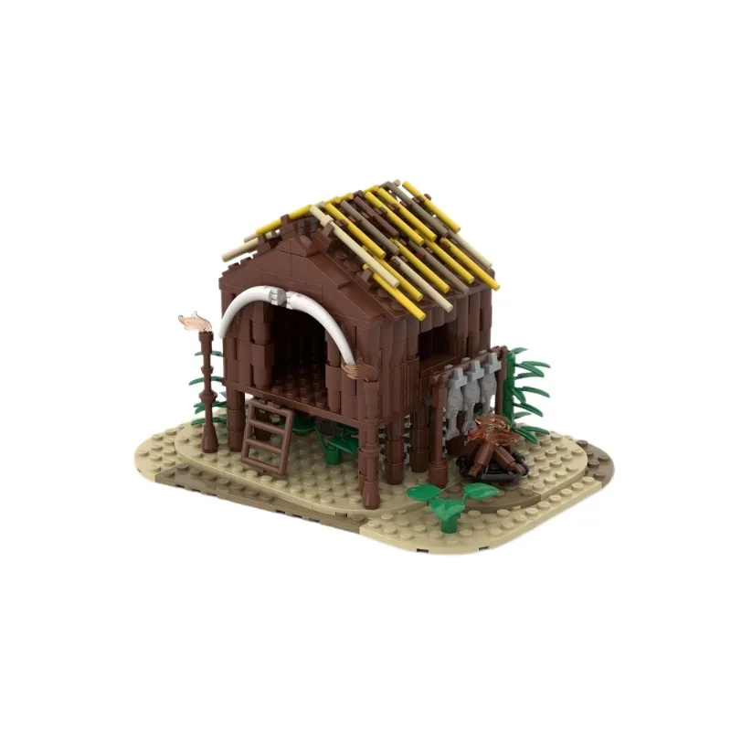 Maison en bois modèle de petites particules, bloc de construction, briques pour enfants, Puzzle, jouet, ornement cadeau, MOC-75850