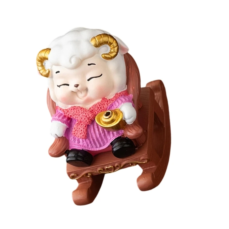 Schafe-Figur, Räucherstäbchenhalter für Schlafzimmer, Schreibtisch, Dekoration, Display, 3 x – Detail 1