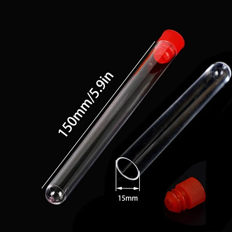15 ml Hartplastik-Reagenzglas mit Deckel, 16 x 150 mm, Schullaborzubehör, 20 Stück – Detail 9