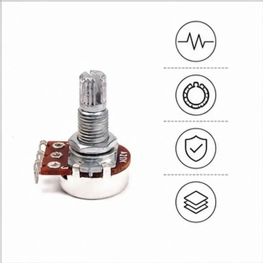 A20k Guitar Amp Potentiometer Split Shaft Coarse Knurling Audio Log Taper Volume Control Potentiometer Audio-Potentiometers