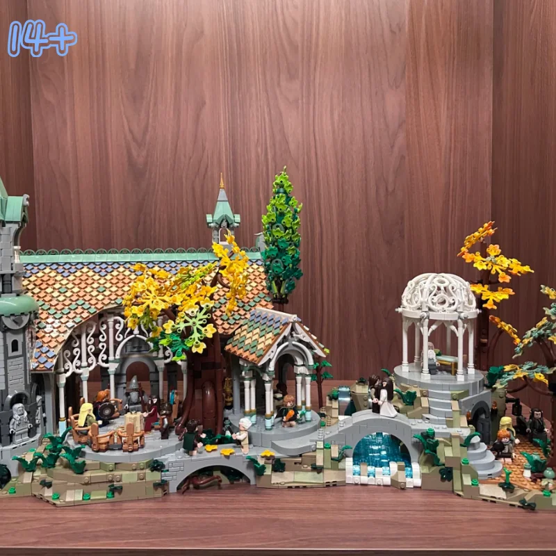 

Special Offer 6167PCS Compatible 10316 Green Valley Shape Scene Building Blocks Christmas Gifts For Adults Friends