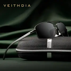 Veithdia gafas De Sol Polarizadas Para Hombre Lentes Con Montura De Aluminio Estilo Vintage Uv400 2458 Gafas De Sol AliExpress