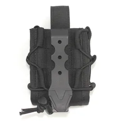 Bolsa táctica MOLLE para esposas caza exterior ajustable tapa abierta