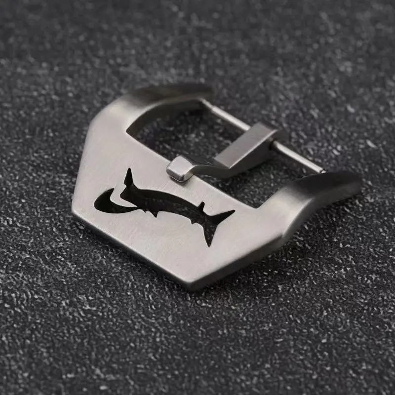 Shark Shape Buckle Watch Stainless Steel Buckle Strap Accessories Wrist Screw 20mm 22mm 24mm 26mm