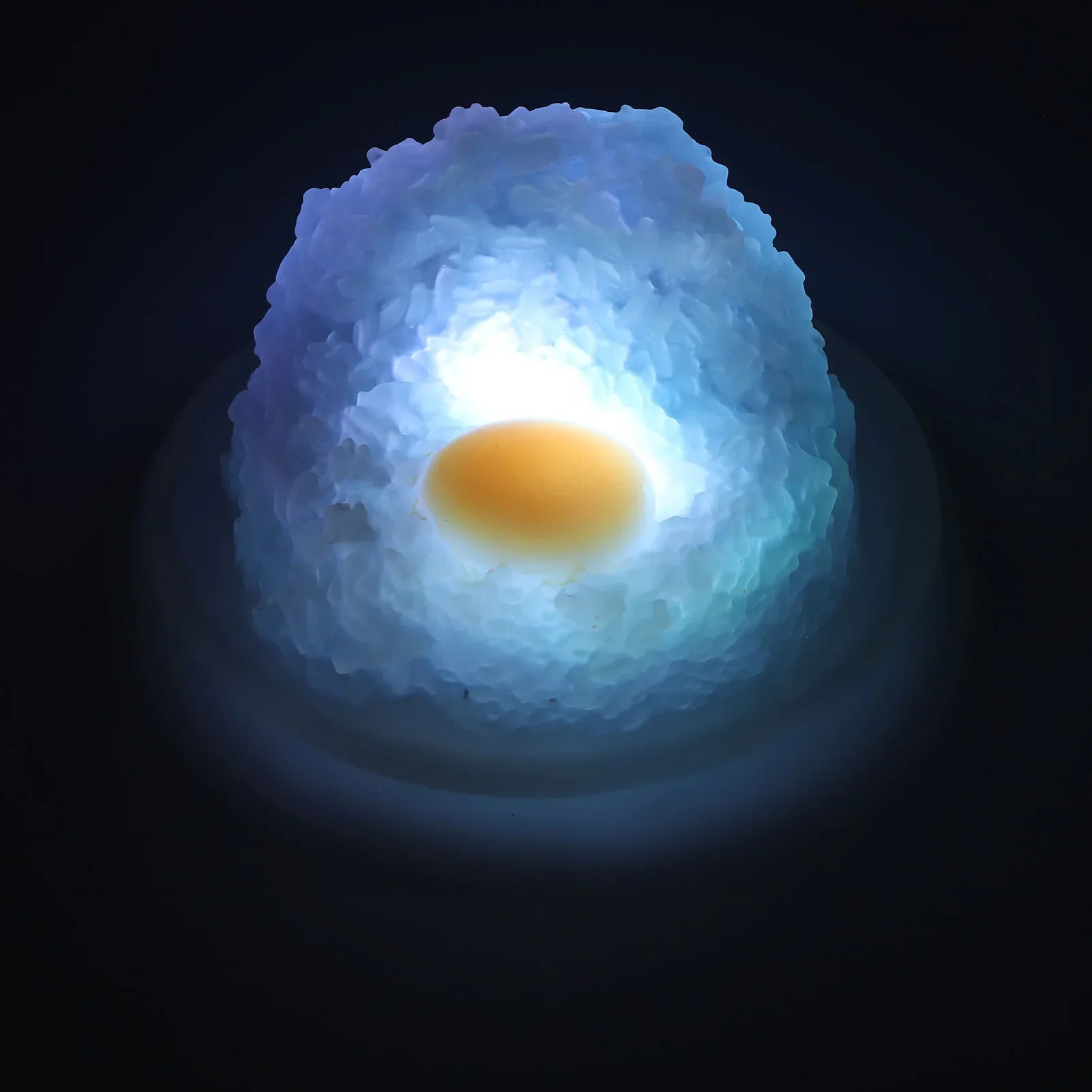Egg Shaped Light Night Light Phone Holder ABS Silicone Fixed Flash 2 Modes Battery Powered 3 AAA For Bedroom Desk
