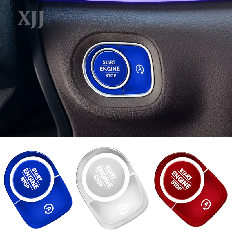 

3Pcs For Mercedes Benz GLE GLS G Class G63 G500 2022 2021 2020 Car Stickers Stainless Steel One-Click Ingation Engine Start Stop