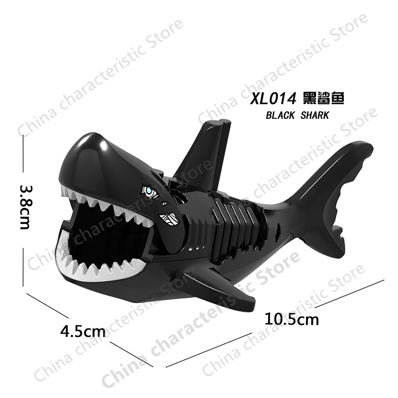 Education Building Bricks Compatible Blocks Animals World Shark Kitty Accessories Toys For Children Kids Toy Gifts  Series -35