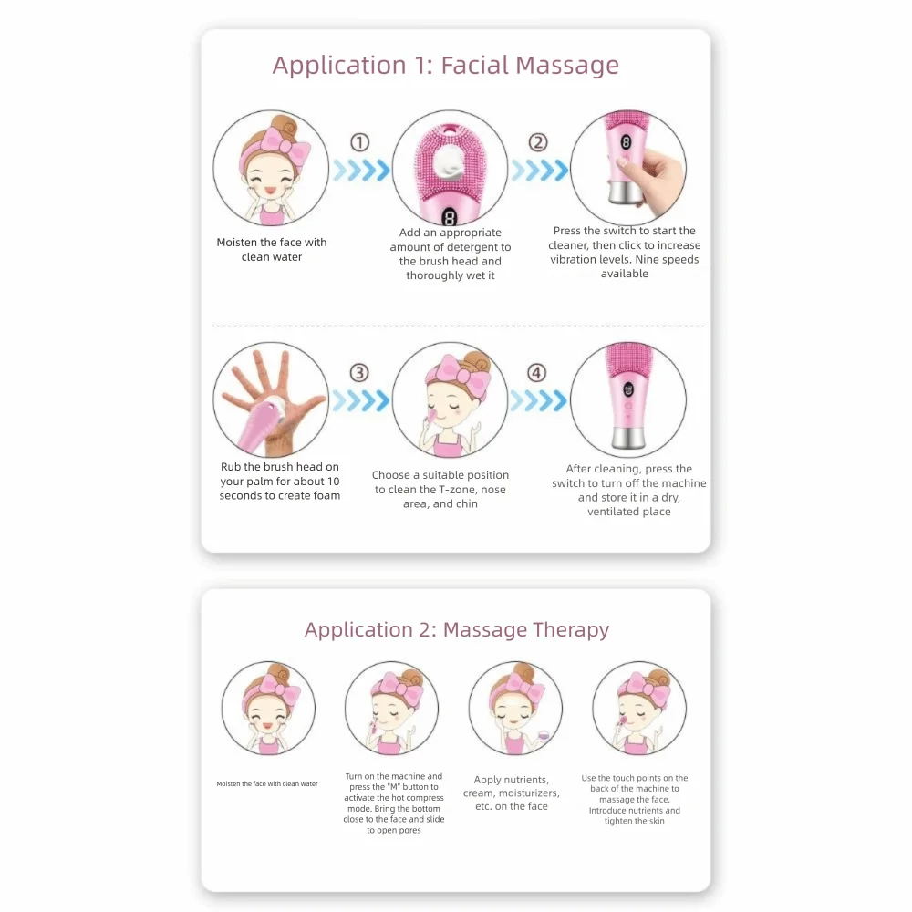 escova-de-limpeza-eletrica-ultrassonica-de-silicone-com-9-velocidades-recarregavel-giratoria-e-a-prova-d'Agua