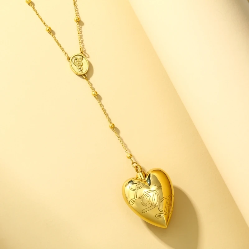 Heart Shaped Pendant Necklace Heart Necklace Wedding Jewelry Accessories D7WB