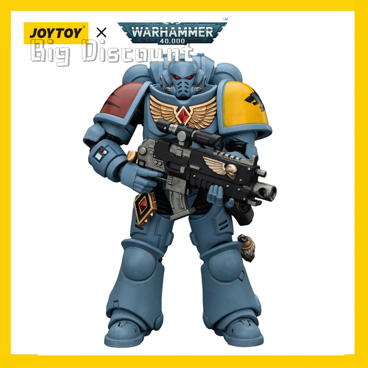 [IN-STOCK] JOYTOY 1/18 Warhammer 40K Action Figure Space Wolves Intercessors V4 Anime Model Boys Gift