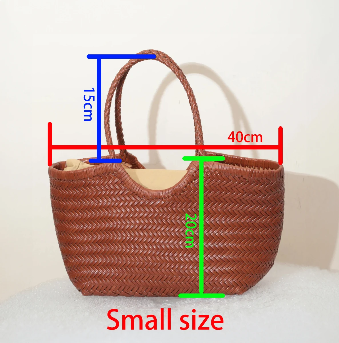 Bolso de hombro de cuero genuino para mujer, bolso de compras informal tejido, bolso grande Vintage, bolso de mano cruzado de piel de vaca