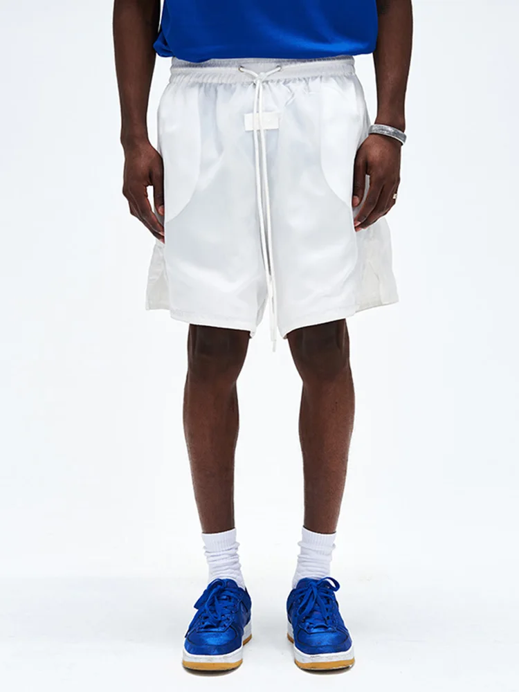 FOAG American mesh casual loose four or five-point knee-length sweatpants summer drawstring fake two basketball shorts