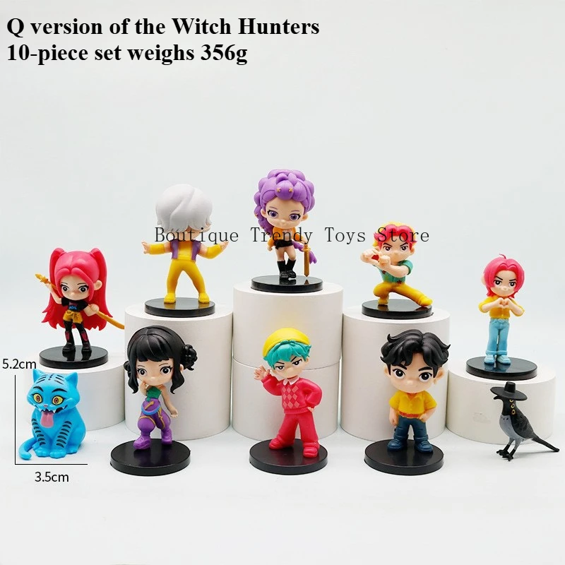 جديد قسط Kpop نمط شيطان هنتر أنيمي تمثال جمع فتاة الموضة سطح المكتب زخرفة فاخرة هدية السنة الجديدة لهواة الجمع