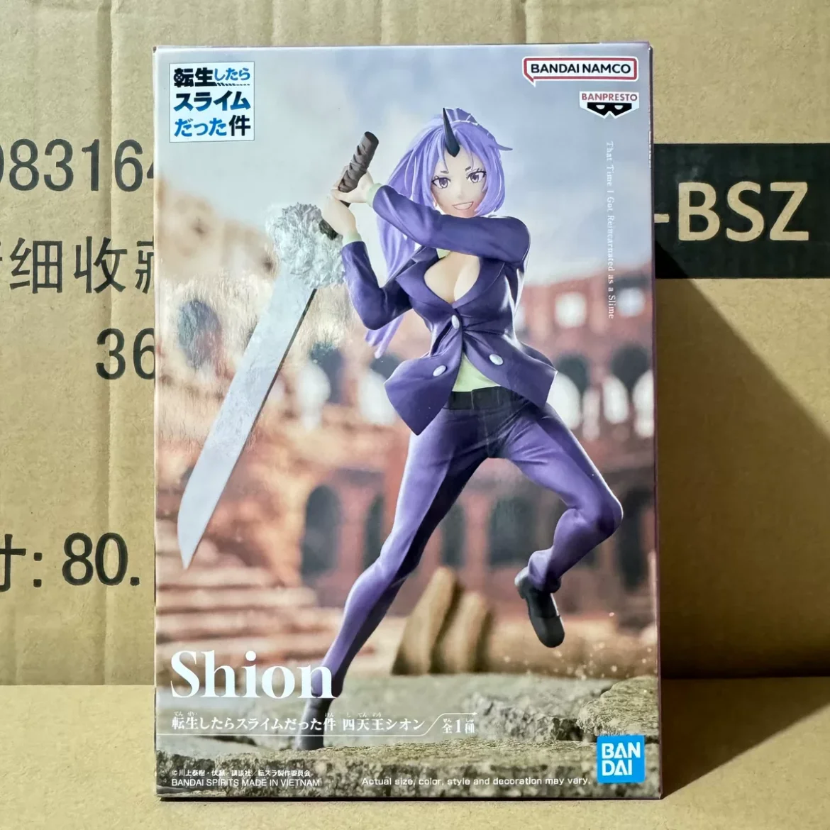 Original Anime That Time I Got Reincarnated As A Slime Shion Figure Toys Pvc Action Figure Model Collector Bandai Model 18cm