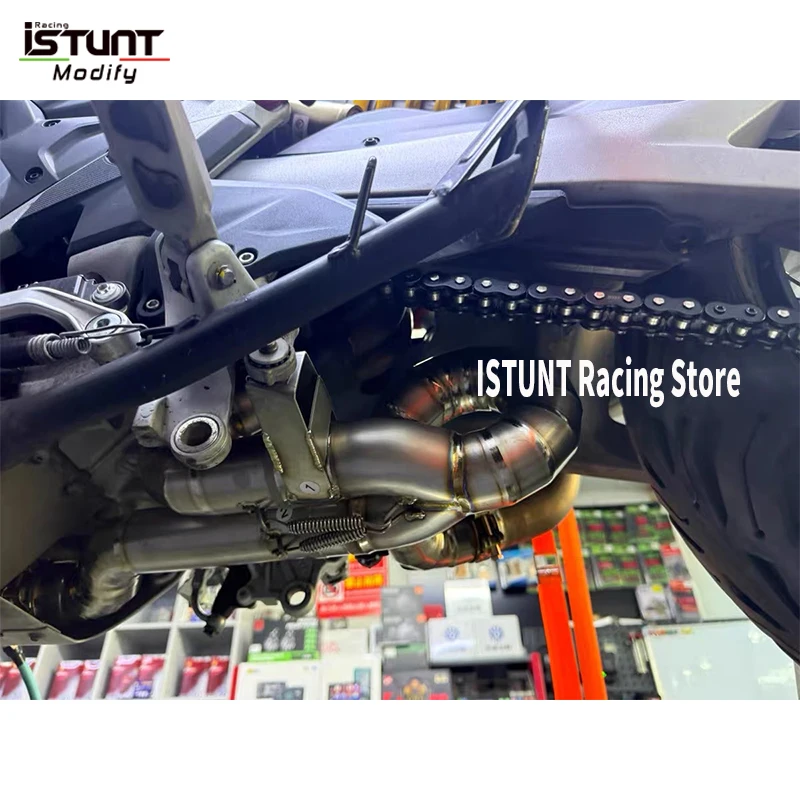 Slip On For Ducati Multistrada V4 RS V4S Sport Rally 2021-2024 Motorcycle Exhaust Muffler Link Pipe Escape Eliminator Enhanced