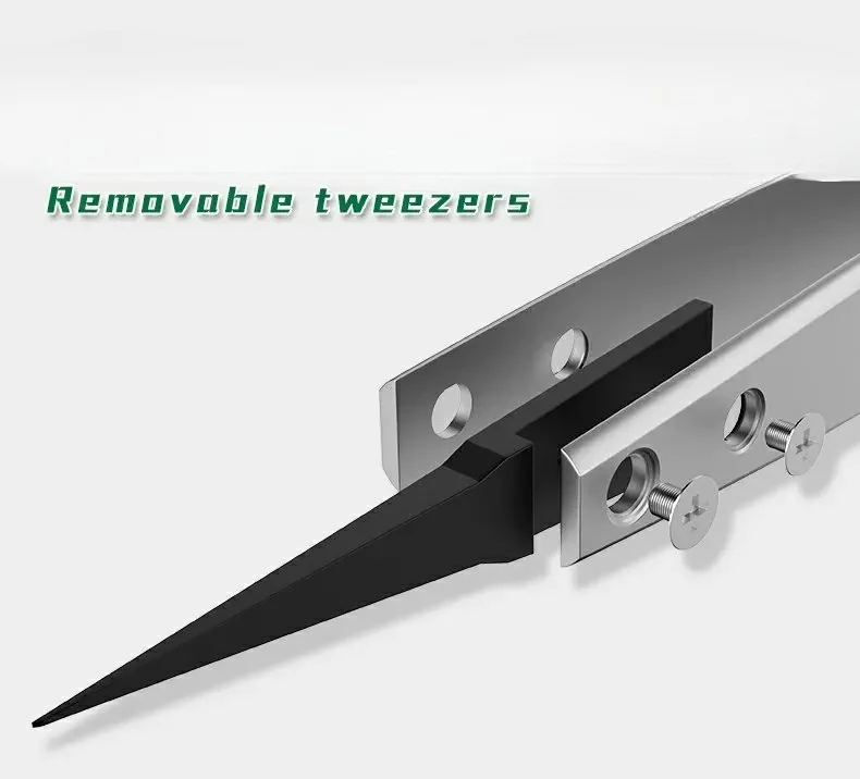 Anti Static Tweezers Replacement Tips Stainless Steel ESD Safe Precision Electronics Repair Industrial