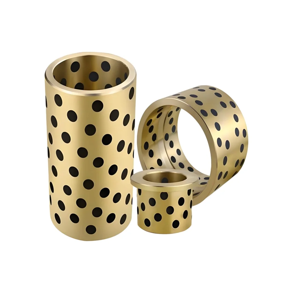 Graphite copper sleeve self-lubricating bearing inner diameter 5 6 8 10 12 13 14 15 16 17 oil-free liner