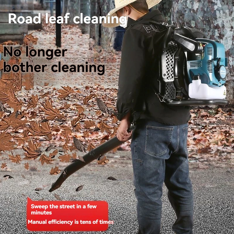 Backpack style blower, powerful snow blower, four stroke adjustable air duct, detachable Gas  blower, electric tool
