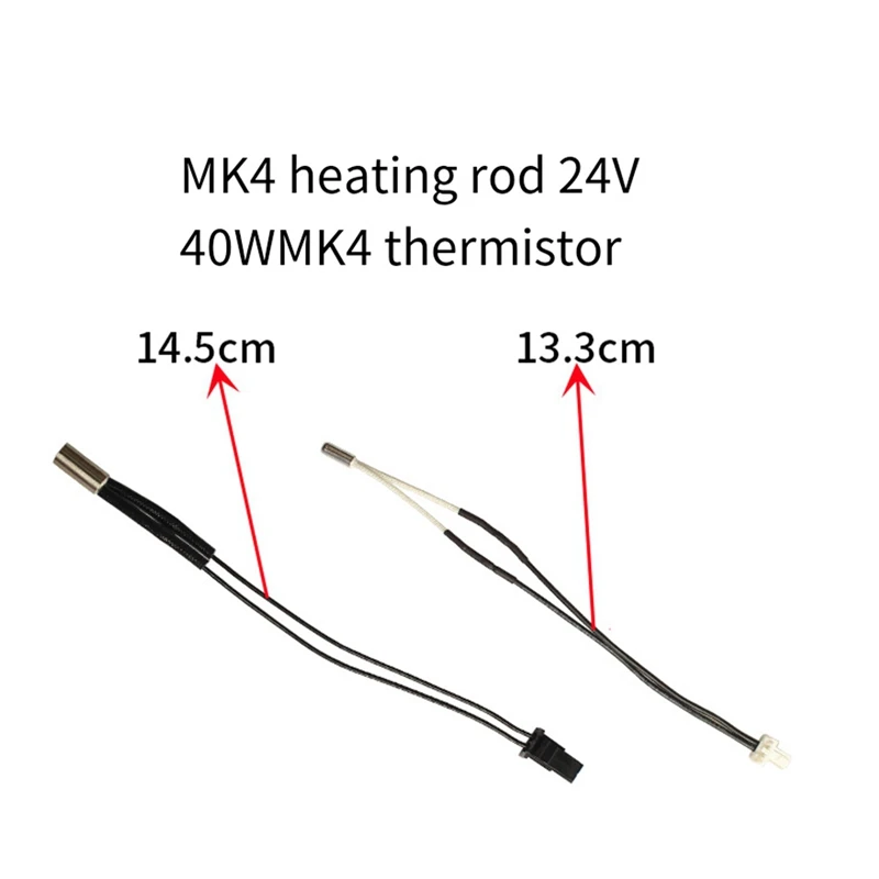 New-For Prusa MK4 Hotend Kit With Heating Block Silicone Sleeve Split Throat Temperature Measurement Wire And Nozzles