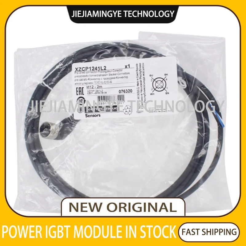 XZCP1141L2 XZCP1141L5 XZCP1141L10 XZCP1241L2 XZCP1241L5 XZCP1241L10NEW Proximity switch connecting wire M12 four core IN STOCK