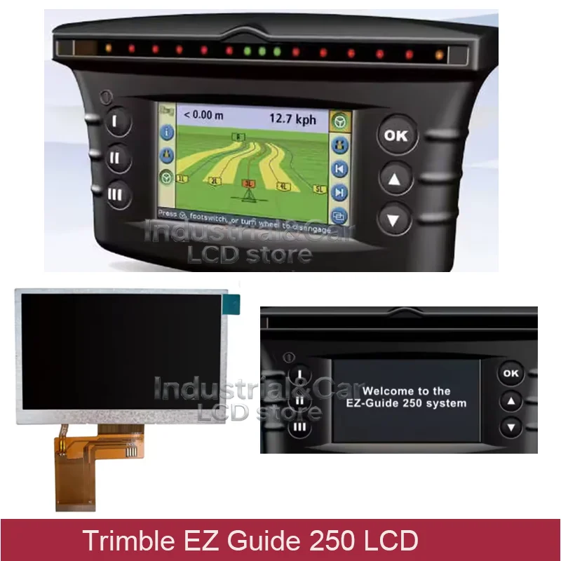 Compatible New Grade A+ 4.3 Inch LCD EZ-Guide 250 40 Pin For Trimble EZ Guide 250 GPS Monitor LCD Modules
